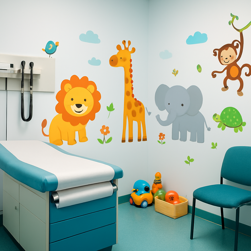 Child-friendly paediatric examination room